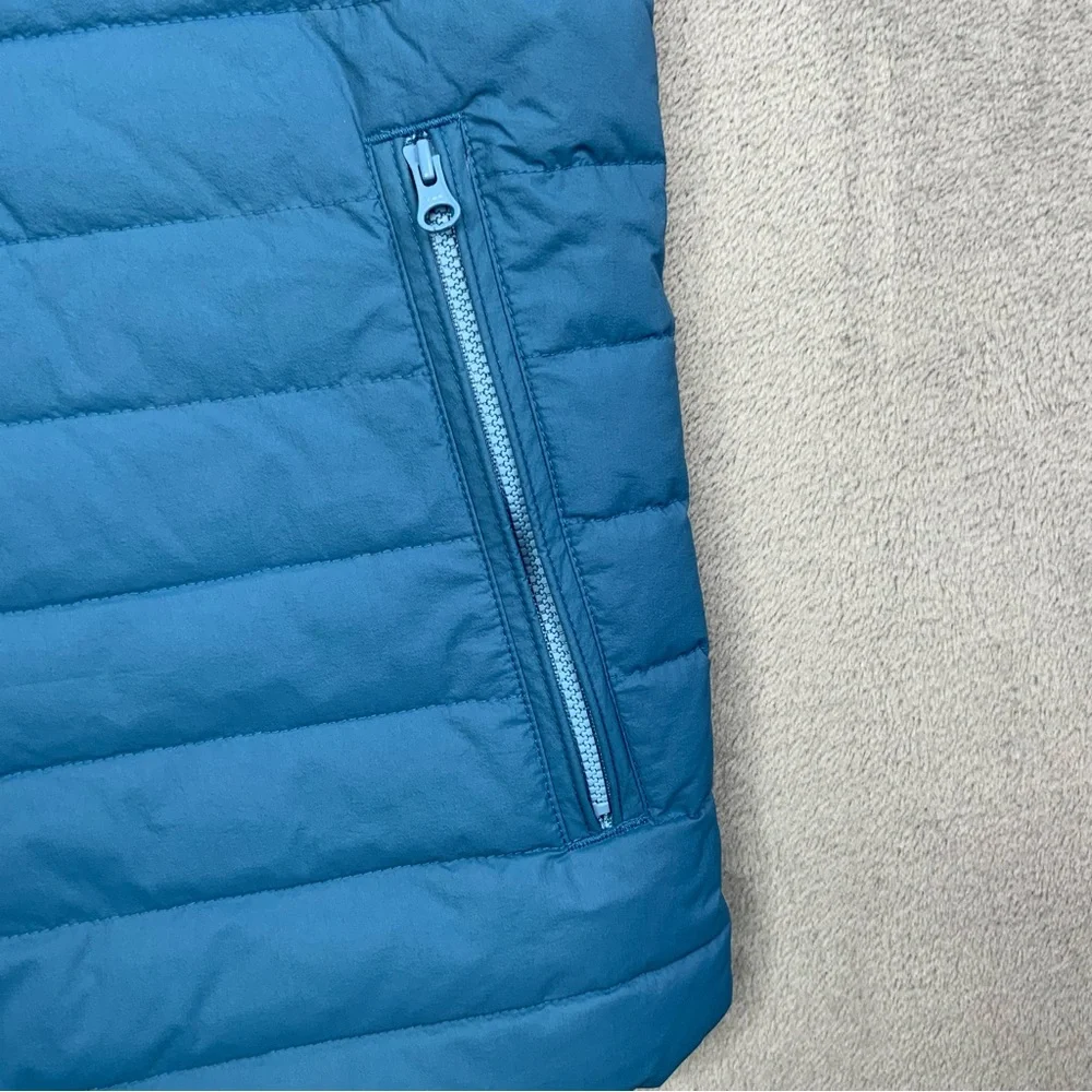 J. Crew Performance Vest Mens Small Quilted Full‎ Zip Blue. (NWT).